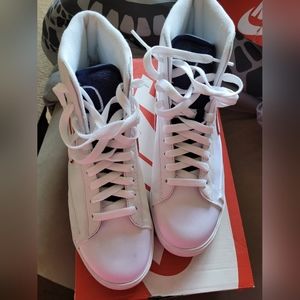 Nike Blazers Red, White, blue